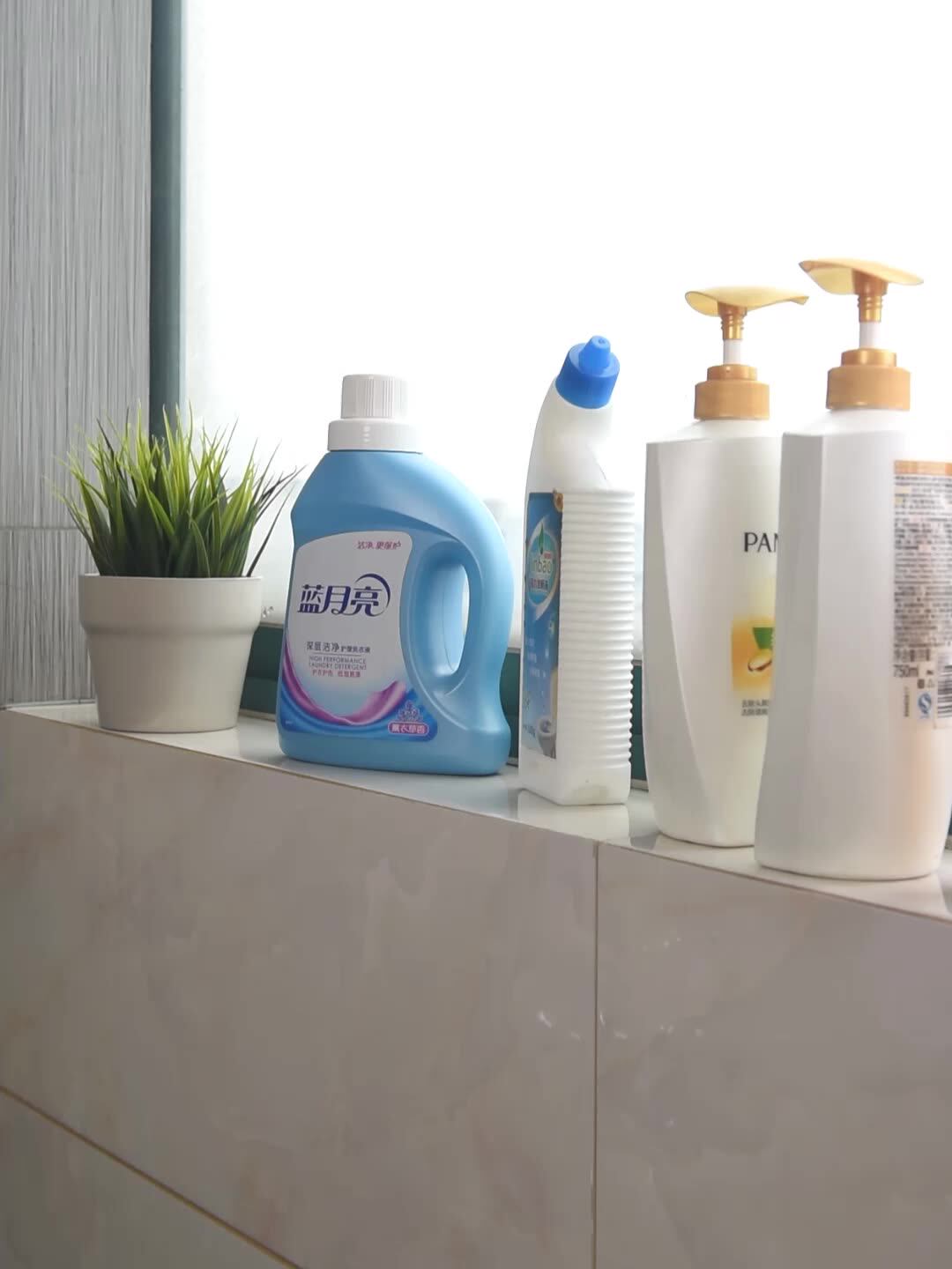 Powder room Bathroom shelf Punch-free top toilet tripod Floor-to-ceiling corner rack Storage shelf