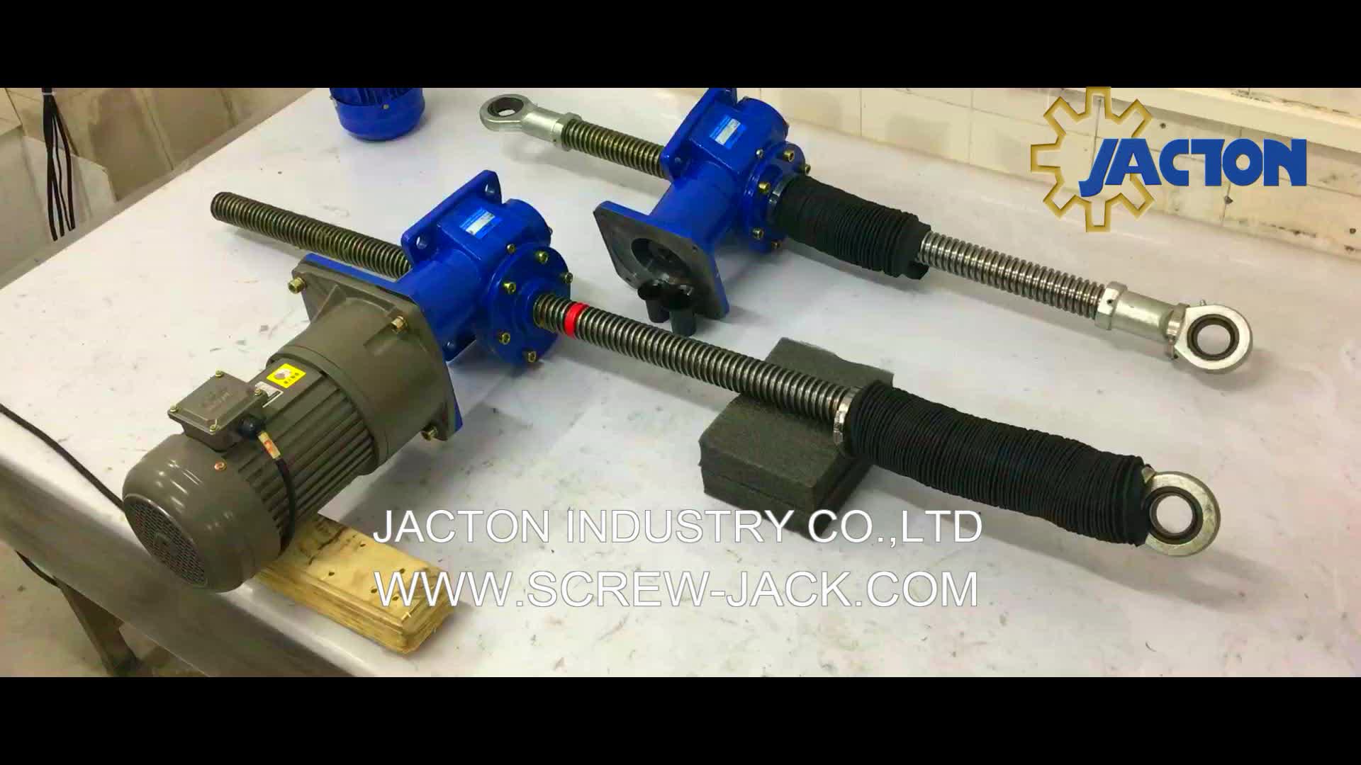 Best JTW100T 100 ton vertical electric screw jack for motorized 4 jack