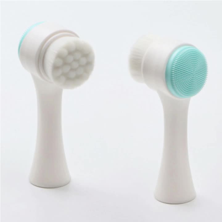 Standing Multi Function Doublesided Facial Brush Silicone Face Scrub