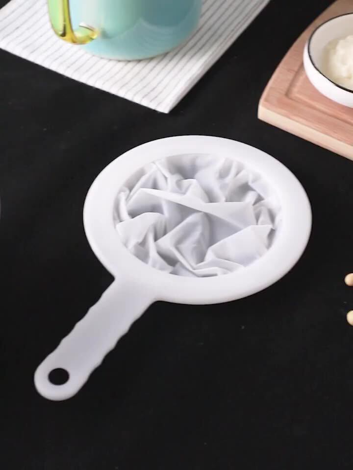 2er Set Küchensiebe Aus Nylon – Feinmaschig 200 Mesh, Mit PP-Griff, Spülmaschinenfest