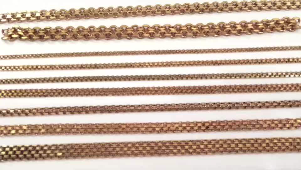 Fashion Jewelry 4mm Mesh Brass Milanese Chain In Bunch For Jewelry Diy