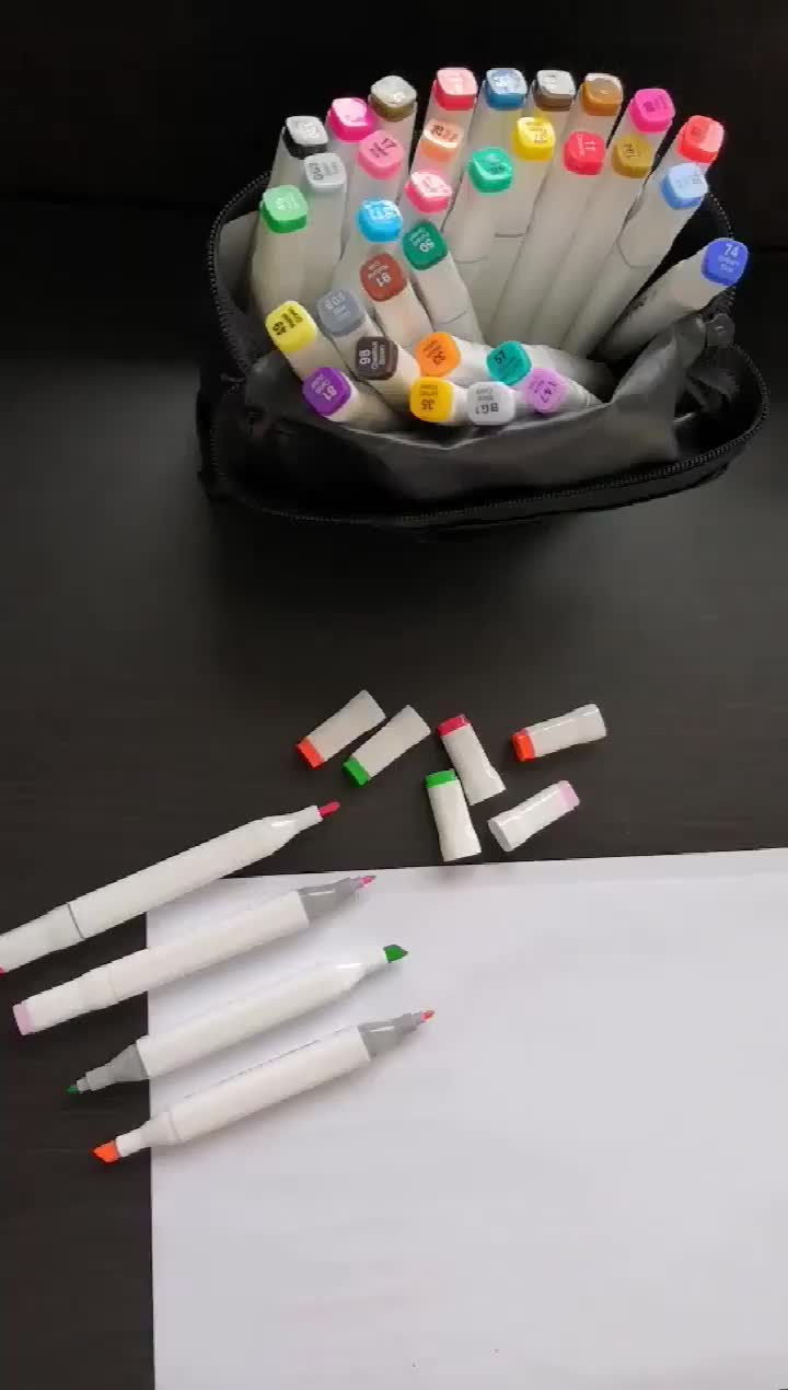 Assorted Colors Permanent Fabric Marker Pen,Waterproof Fabric Indelible