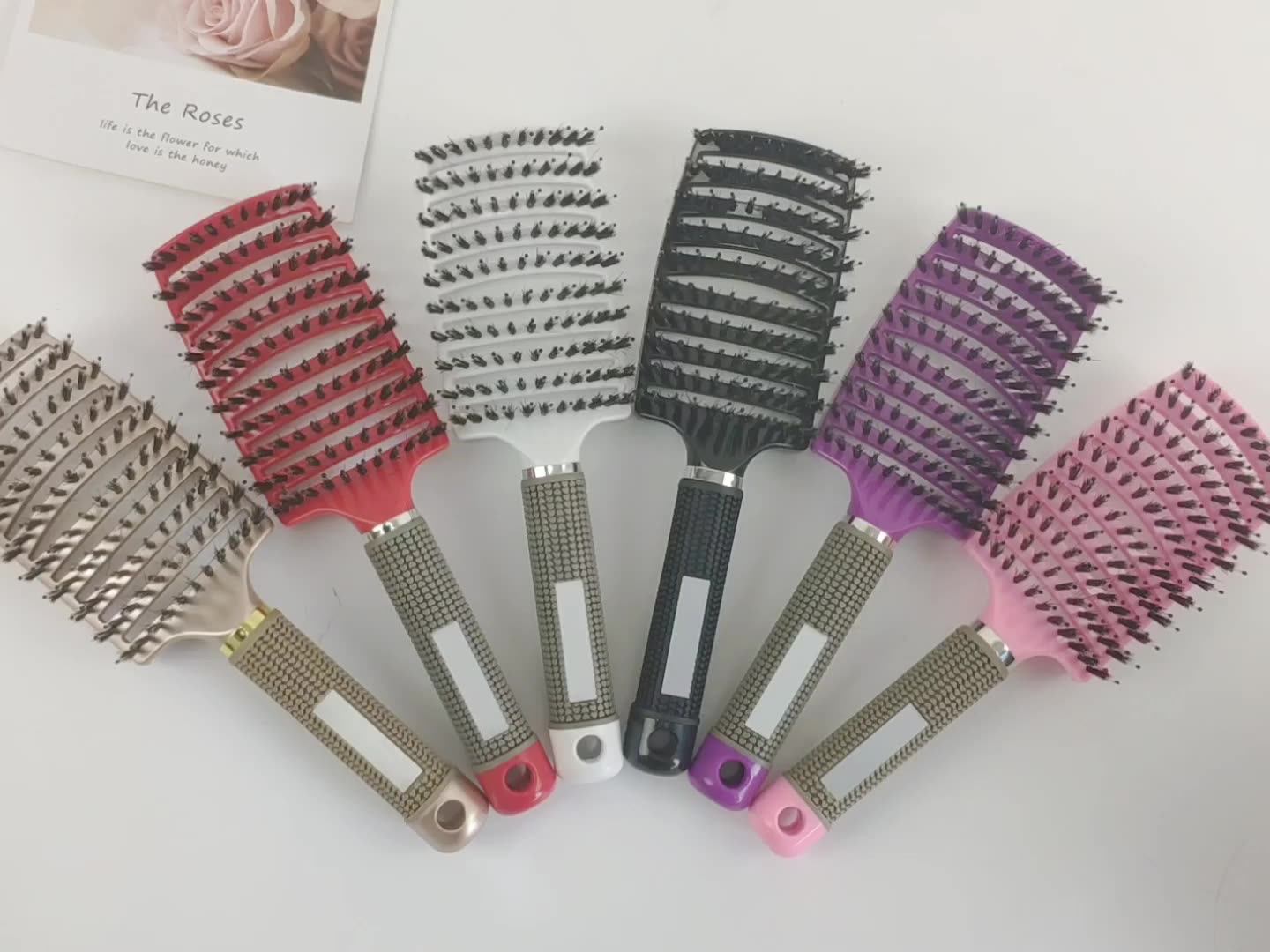 Detangling Massage Hair Brushes Curved Vent Hair Brushes Vented Styling