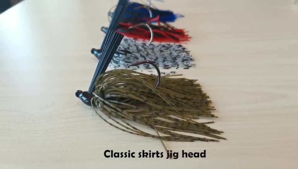 Newbility Lead Jig Chatterbait 10g Tungsten Head Silicone Skirts