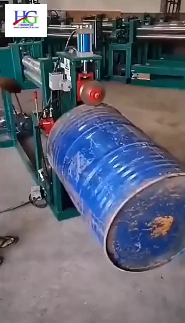 Oil Drum Cutting Machine Hydraulic Cove Cutting /body Flattening