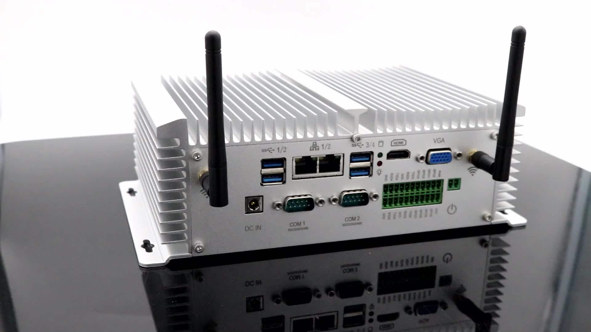 8th Gen Core I5 8250u Fanless Ipc Dual Lan 1*gpio 4g Industrial Pc Lvds ...