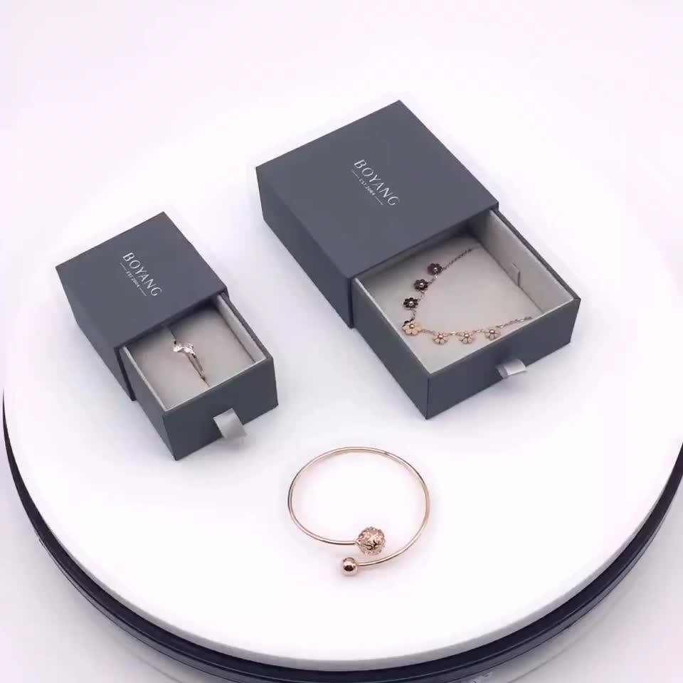 Paper Cardboard Drawer Sliding Pull Out Jewelry Pendant Necklace Ring Box Buy Slide Ring Box