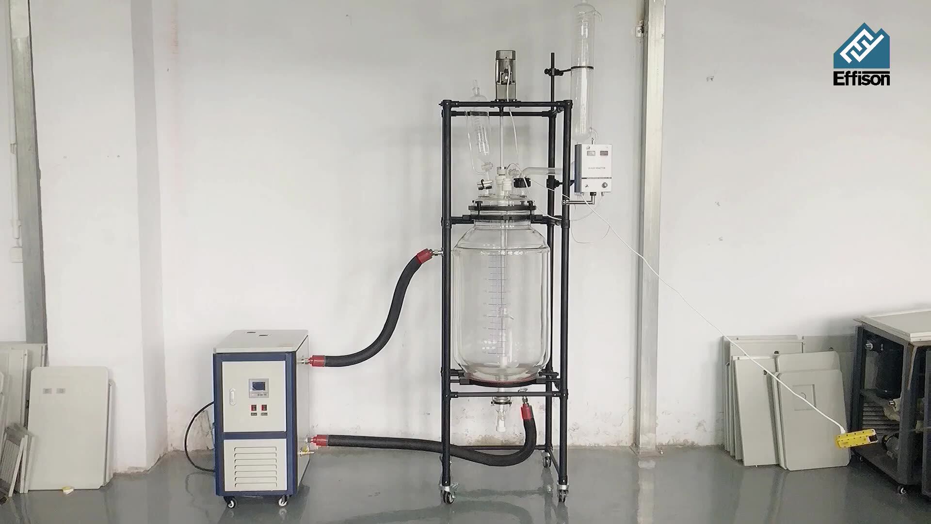 100l Chemical Lab Glass Reactor/reaction Vessel/mixing Reactor Buy
