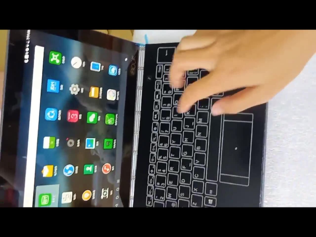 YB1-X90 ラテンキーボードアセンブリタッチパッドレノボヨガブック YB1