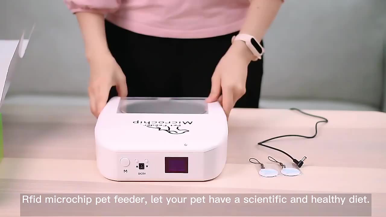 Most Popular Pet Accessories Smart Cat Food Feeder Microchip Rfid Pet