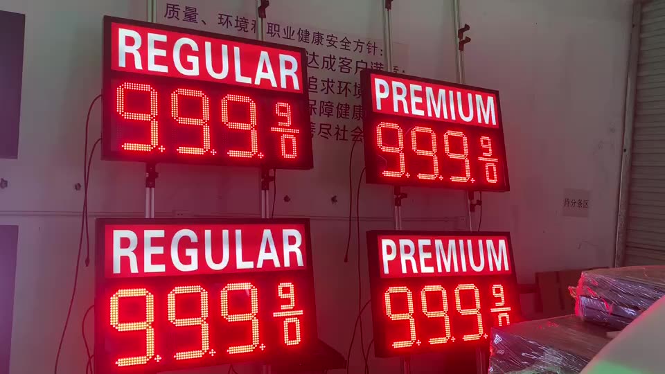 Hotsale Fuel Station Led Digital 12 Inches Outdoor G/r Color Gas Price