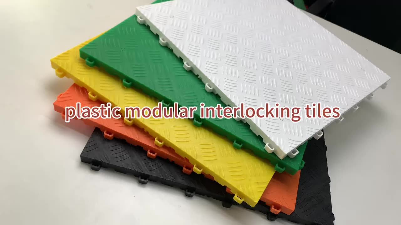 Interlocking Pvc Garage Floor Tiles Modular Plastic Garage Floor Mat