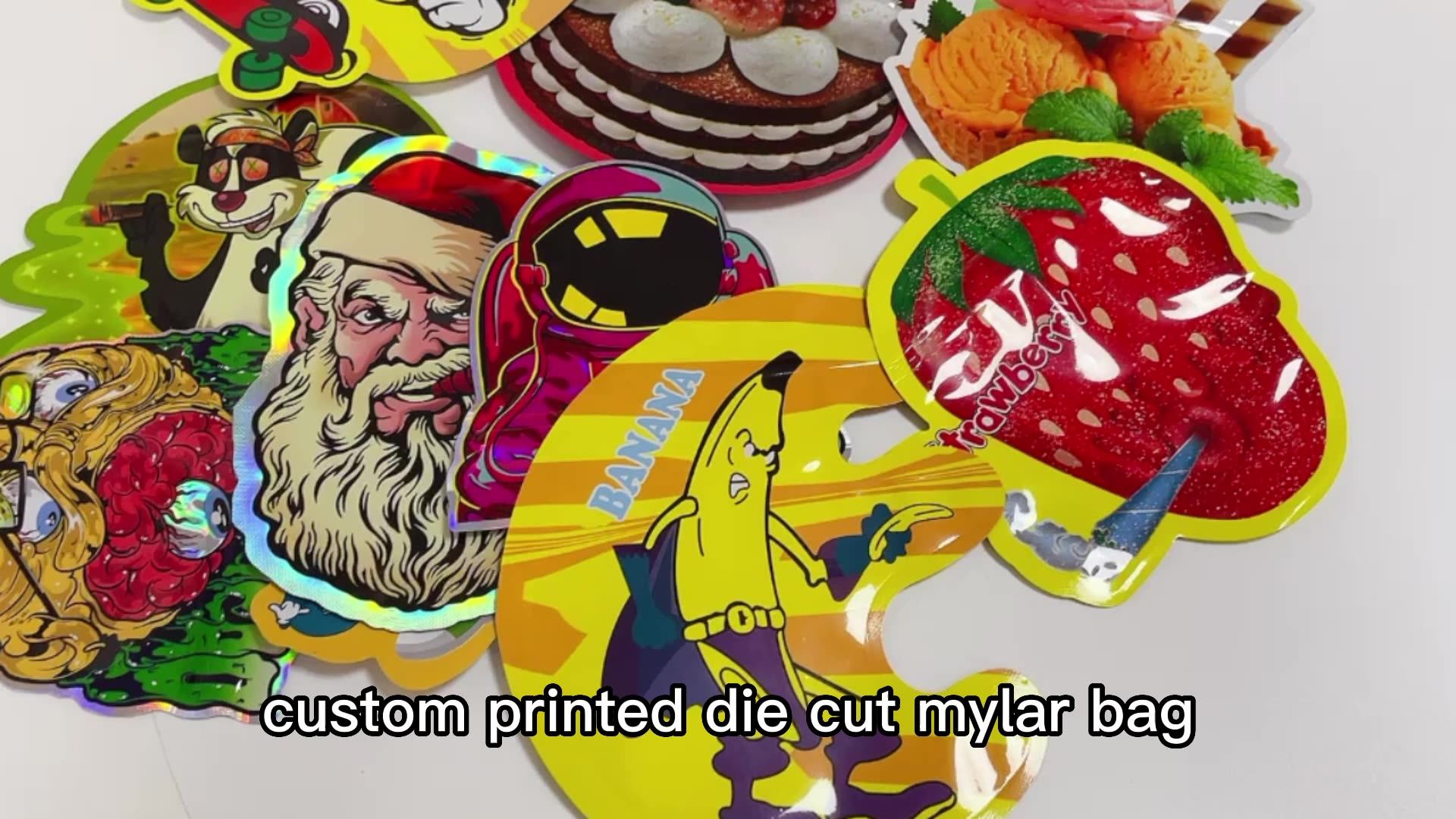 Custom Special Shaped Zip Lock 3.5 7 14 28 G Childproof Zipper