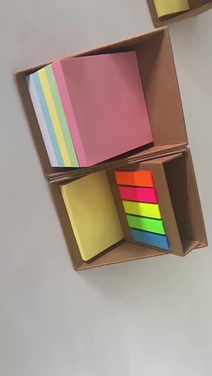 Custom Cube Logistics Wood Pallet Memo Pads Selfadhesive