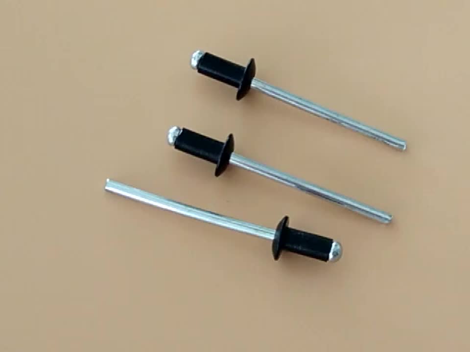 Black Painted Pop Rivets Aluminum Fastener 5052 Steel Mandrel Buy Pop