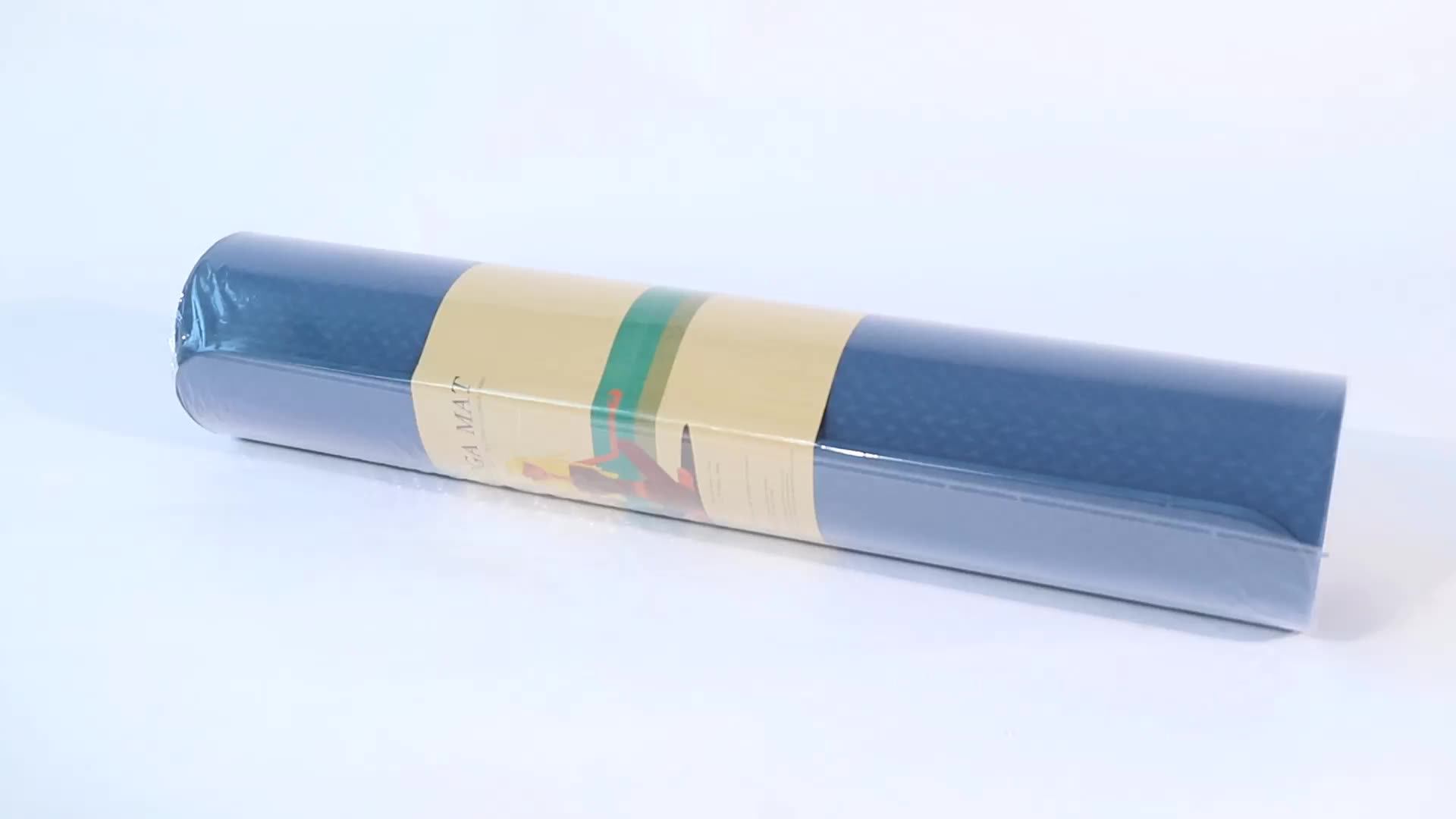 Custom Logo Yoga Mat Ecofriendly Natural Fitness Mat Nonslip 4mm Eva