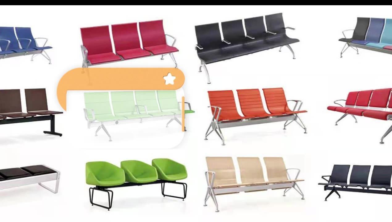 High Quality 25 Seat Commercial Waiting Room Chair Airport Waiting