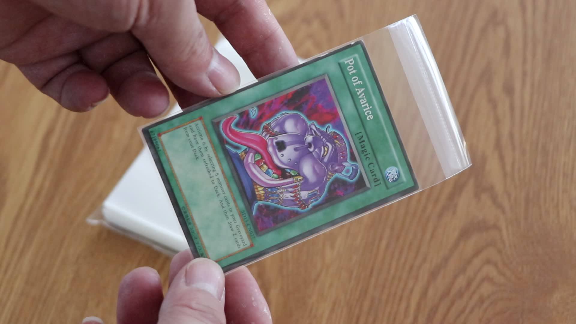 Yugioh Size Resealable Card Sleeves For Trading Cards,Sport Collectable