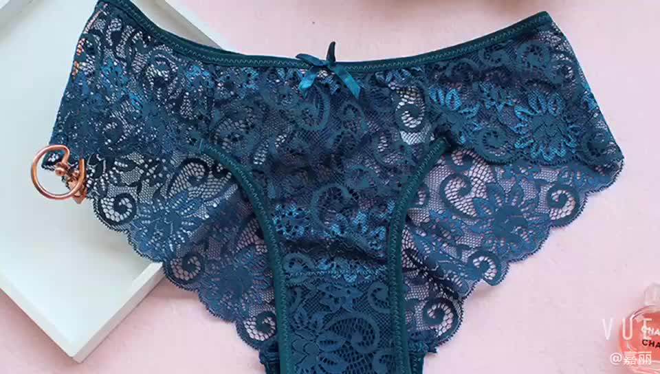 Sexy Women Lace Panties Seamless Underwear See Through Lace Briefs S M