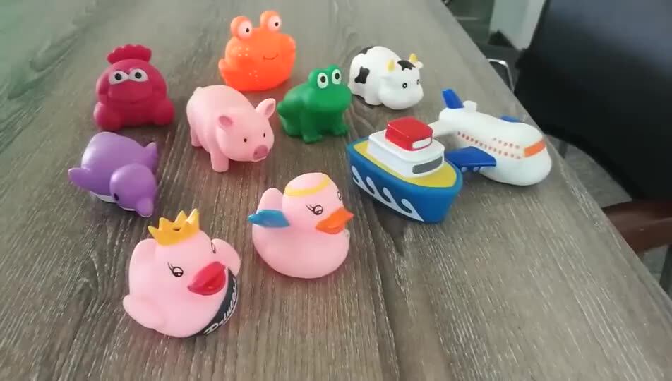 Ecofriendly Plastic Function Changeable Princess Rubber Duck Light Up