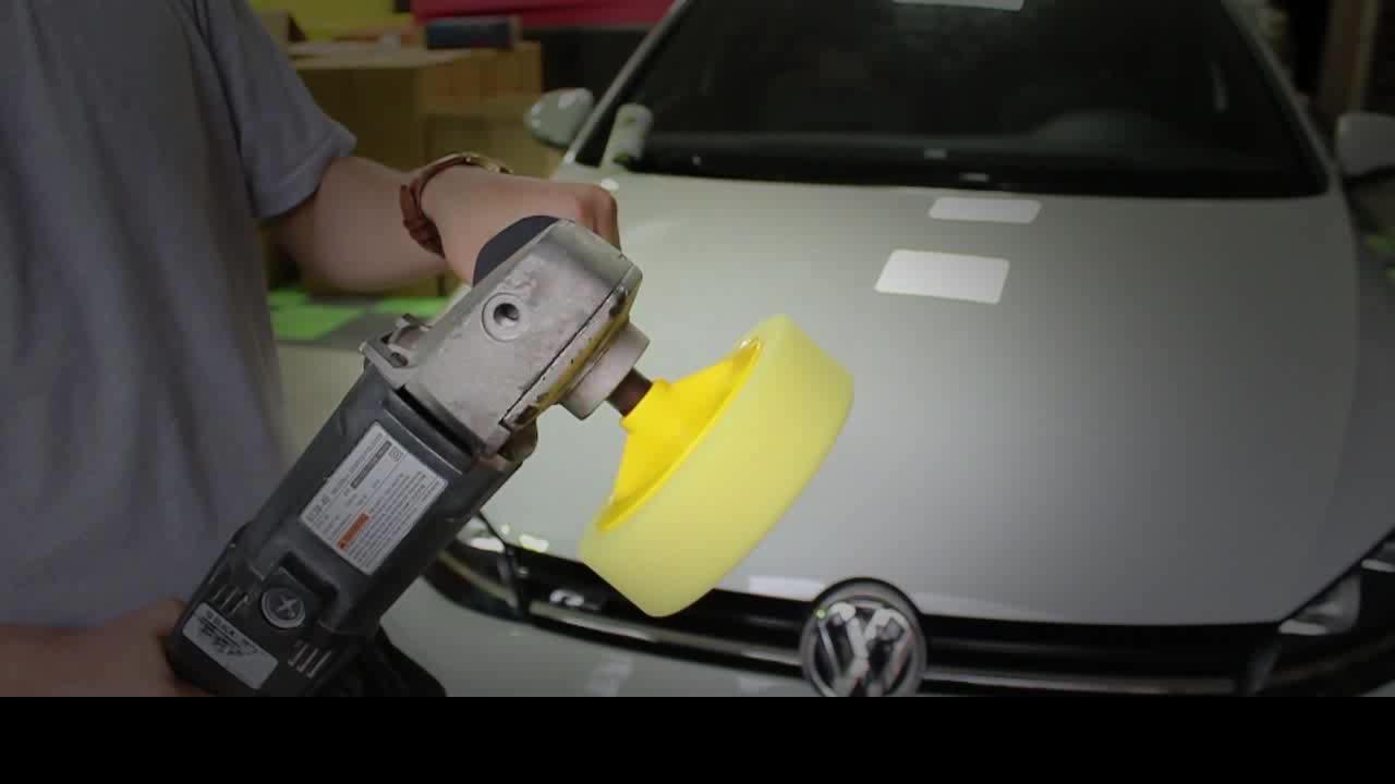 Germany Sponge Car Detailing Foam Polishing Pad With Backing Plate