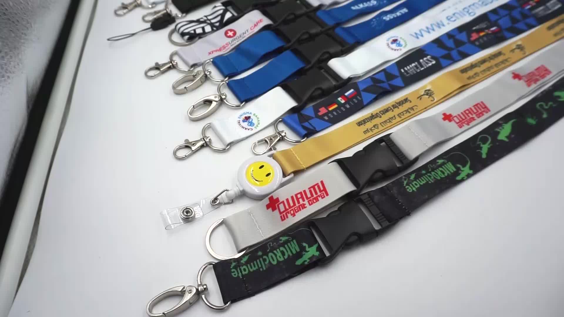 Customized Official Sublimation Lanyard Key Chain Keychain Custom Logo