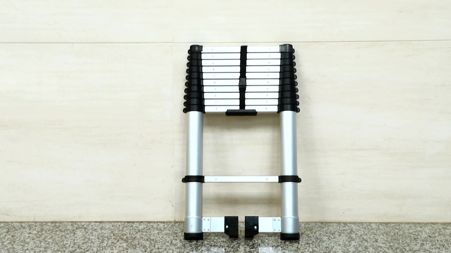 Single Straight Folding Aluminum Telescopic Feature Retractable Ladder