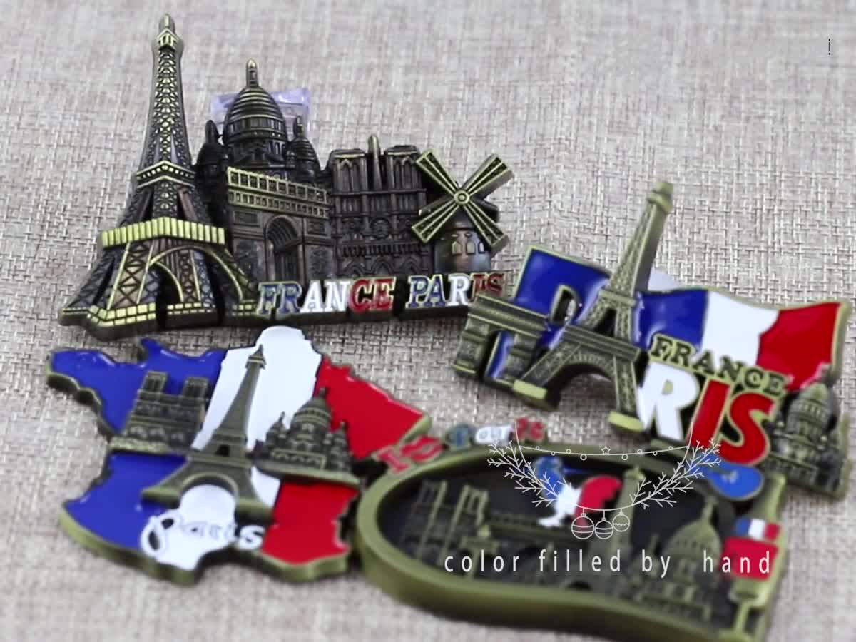 Custom Metal Art Paris Cities Fridge For Souvenir Buy Art