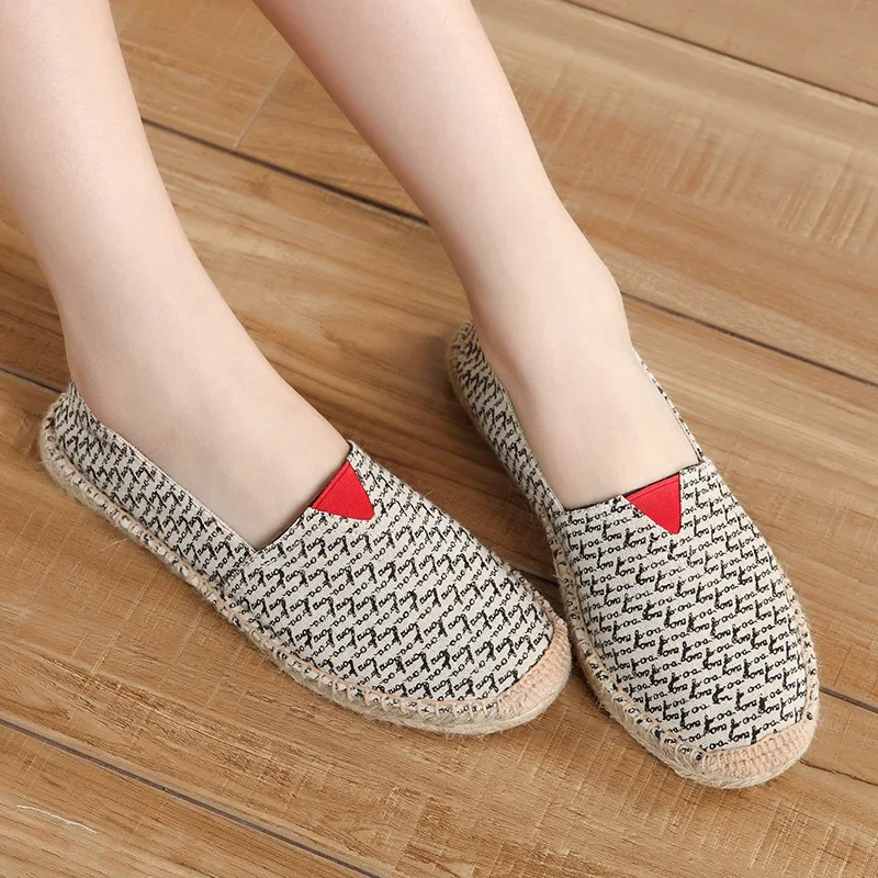 Summer women's espadrilles new espadrille shoes linen breathable…