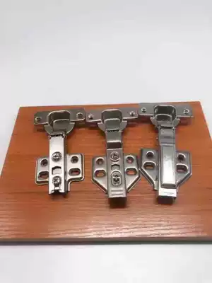 Door Hole 35mm304 Stainless Steel Wardrobe Door Hinge Hydraulic Buffer Hinge Full Cover Large Medium Straight Spring Hinge