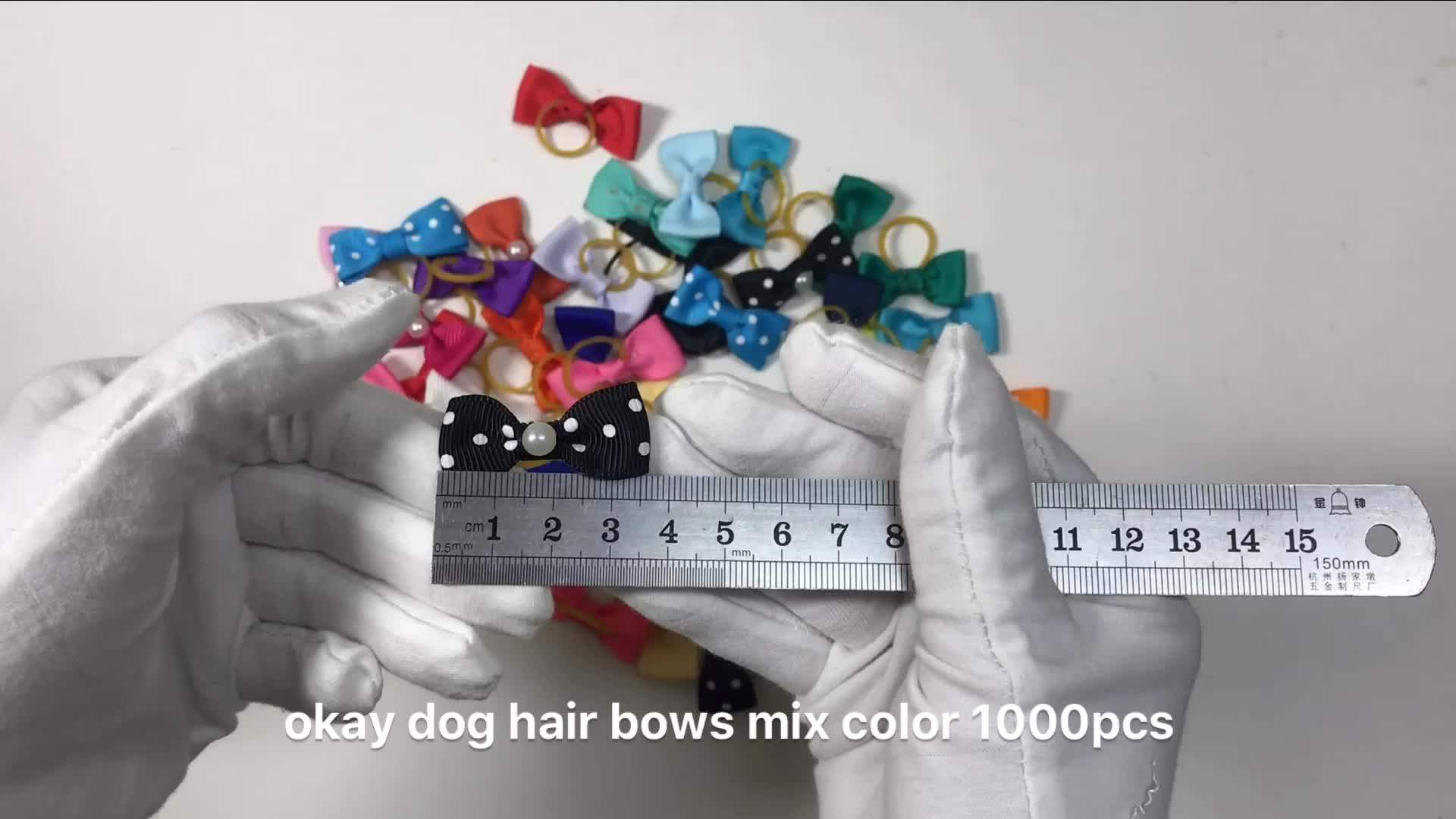 Okay Small Tiny Puppy Pet Dog Hair Bows For Dog,Dog Hair Bow,Dog Hair