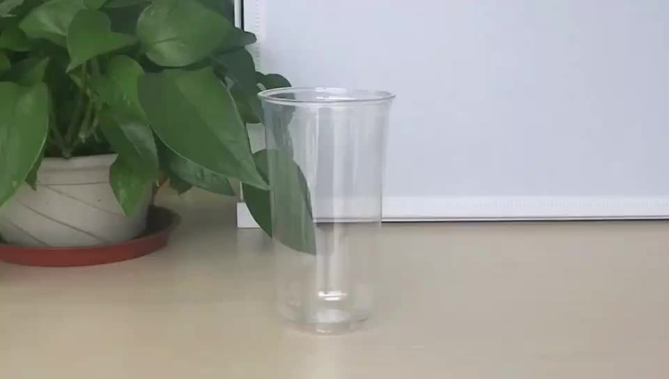 700ml Corn Starch Pla Degradable Plastic Cup Round Bottom Disposable