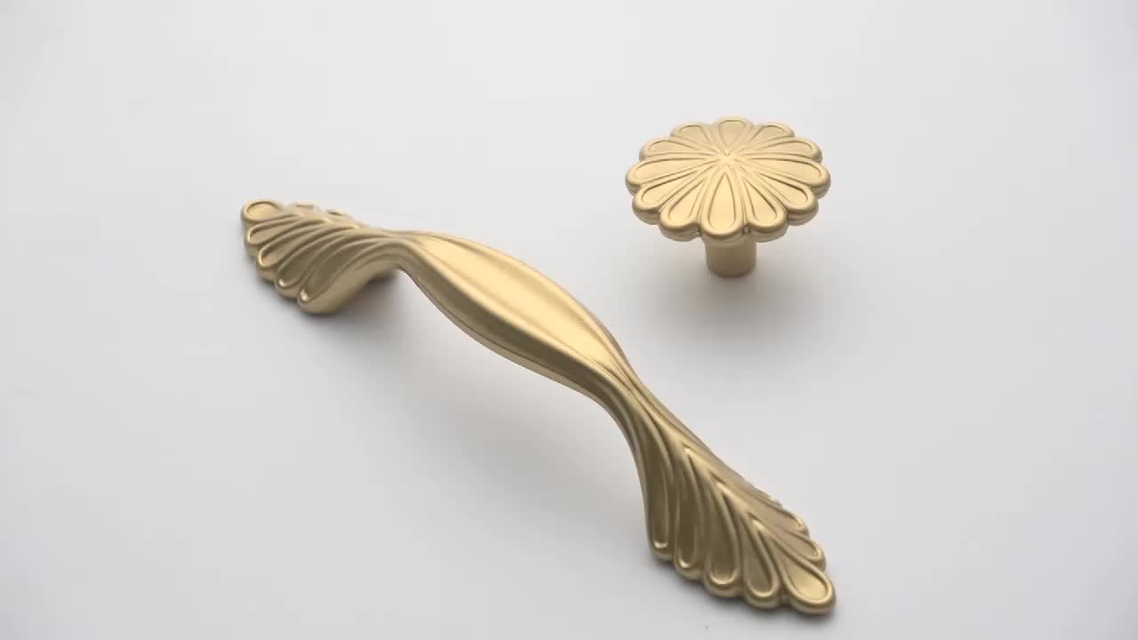 Popular Handles Gold Luxury Fancy Dresser Drawer Handle Pulls Vanity Door Pulls Buy