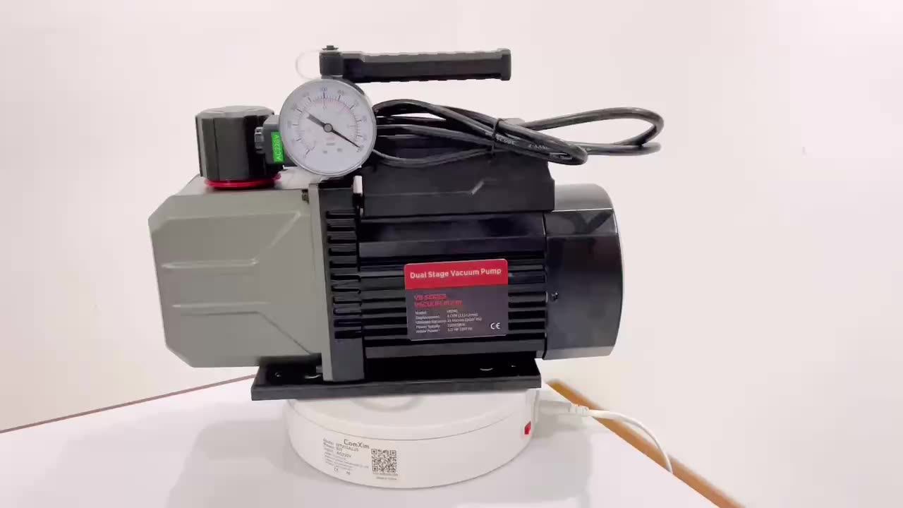 R410a R32 Refrigeration 7cfm 9cfm 12cfm Vacuum Pump With Valve For Hvac