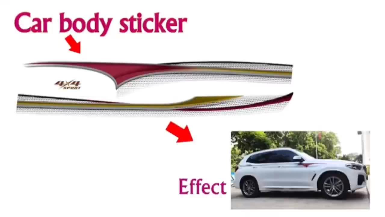 2022 4 Door Land Cruiser Body Decal Vinyl Car Sticker For Toyota Land