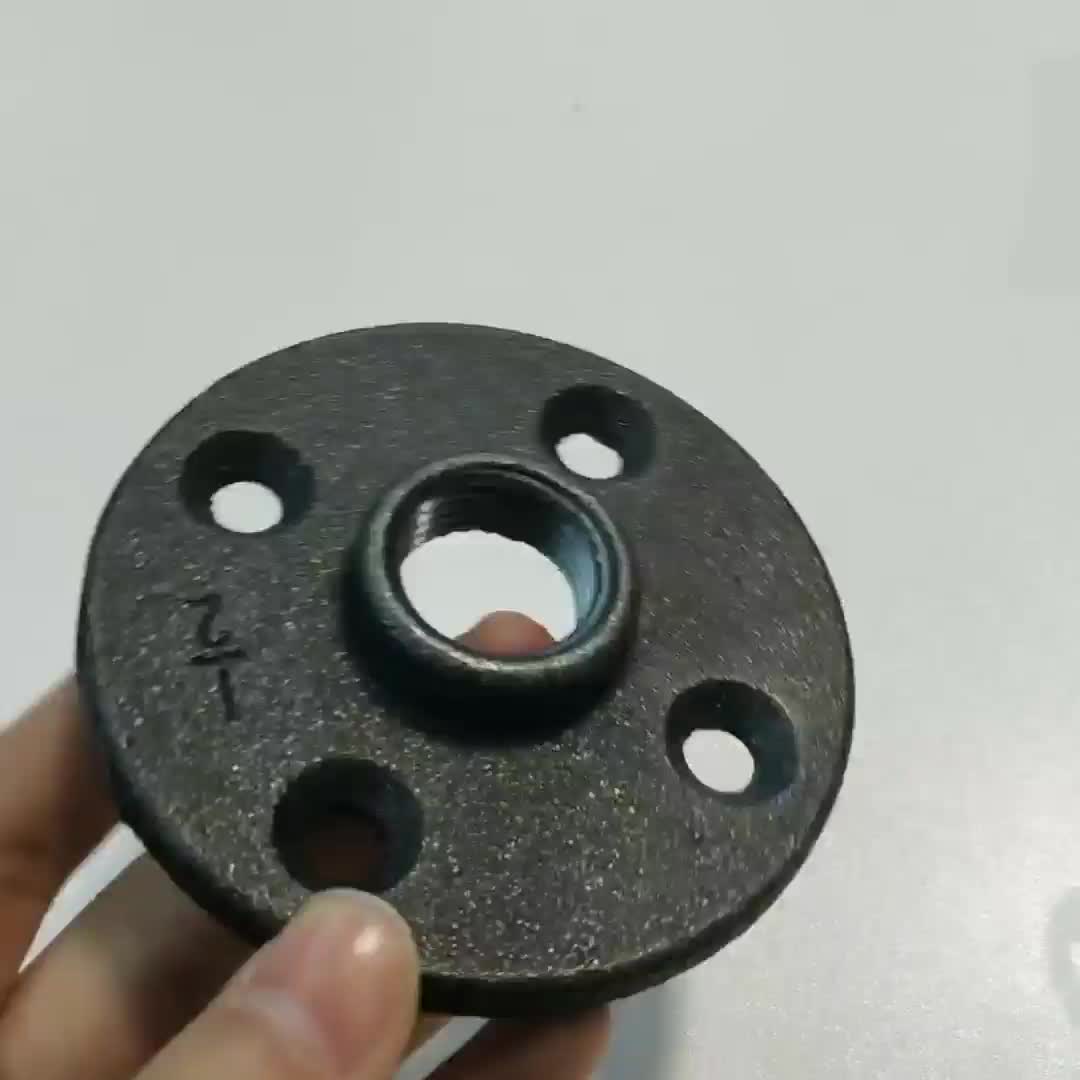 Decorative Metal Pipe Fittings Square Steel Tubing Home Decoration Diy Pipe Closet Floor Flange