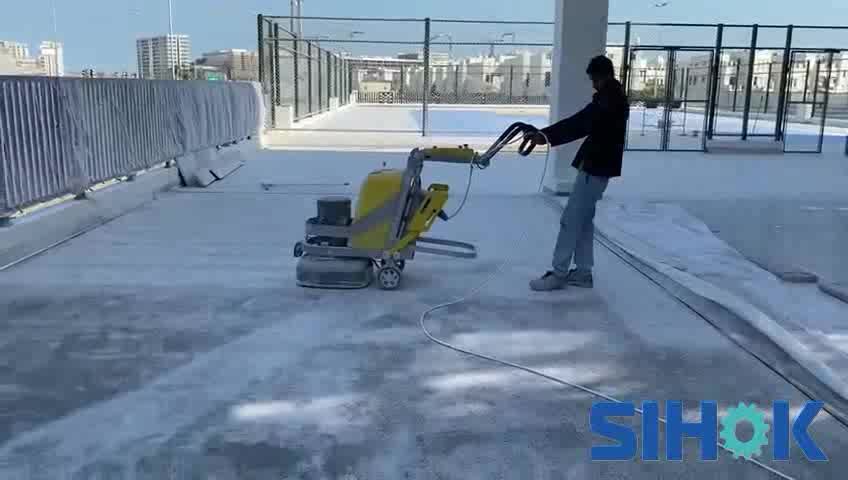 concrete buffing machine