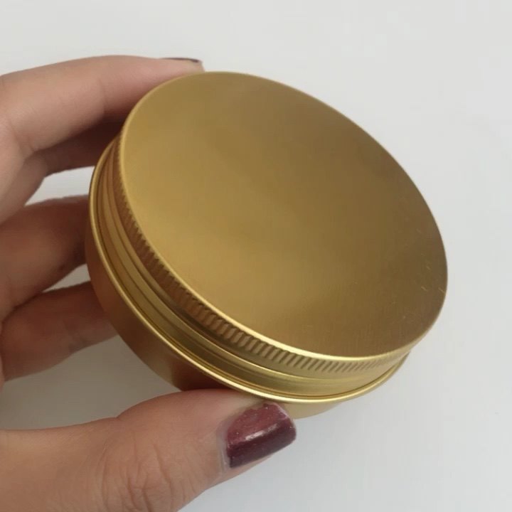 2 Oz 60g Screw Top Round Jars Metal Tin Cans Aluminum Tin Containers