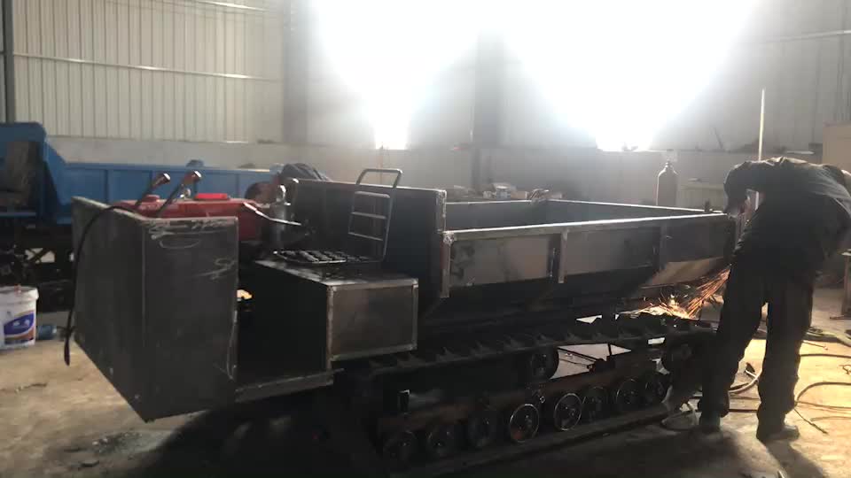 Multifunction Mini Dump Truck With Track Og 4 Ton Loading Capacity