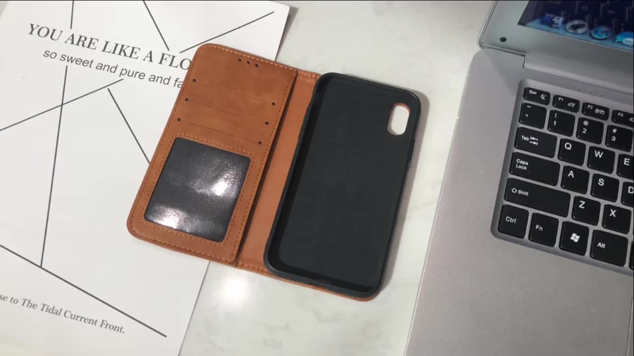 Подходит для Asus Zenfone 12 Ultra магнитный защитный чехол кожаный чехол-бумажник