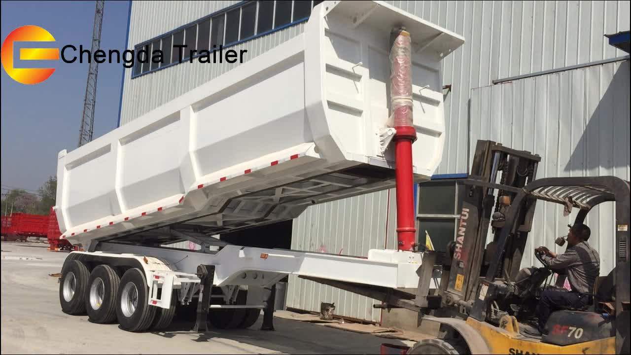 Farm Use Full Type Hydraulic Tipper Drawbar Trailer Rear Dump Trailer
