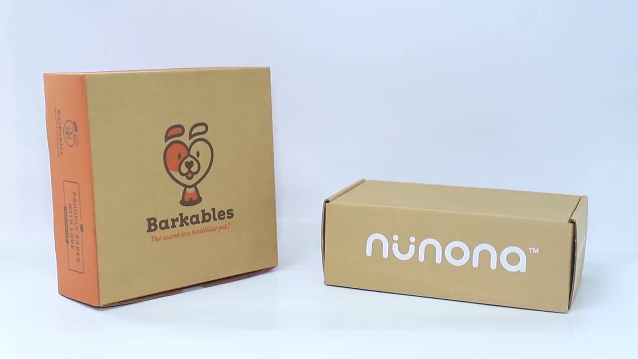 Ready To Ship Kraft Paper Shipping Box Delivery Carton Paper Recyclable