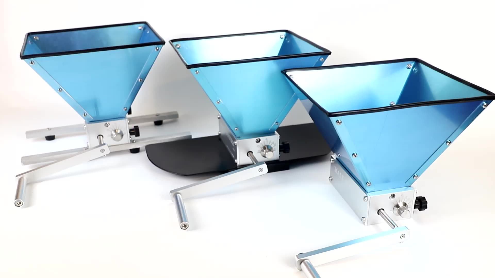 Manual Grain Mill 304 Stainless Steel 3 Roller Malt Grain Mill Brewing