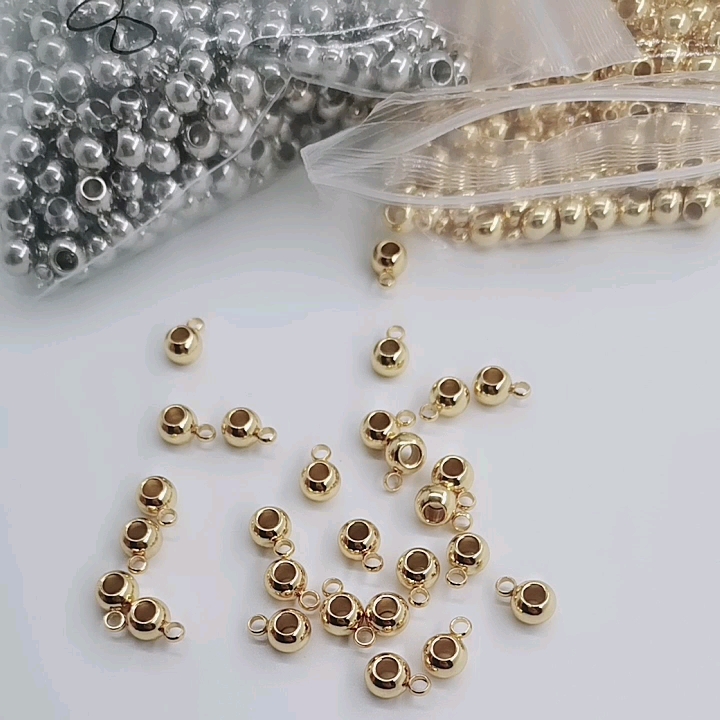 Stainless Steel Diy Gold Bracelet Beads Jewelry Findings Wholesale
