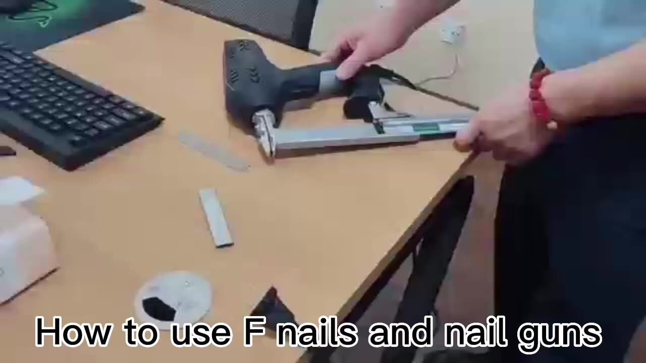 Xjp F30 Electric Staple Gun Shooting Nail Guns Power Nailer Woodworking
