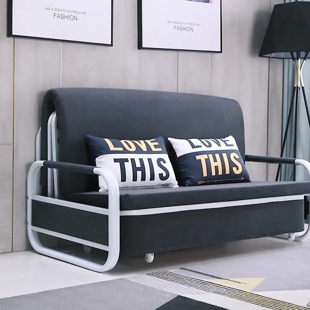 Factory Wholesale Modern Corner Fabric Sofa Bed Foldable Living Room