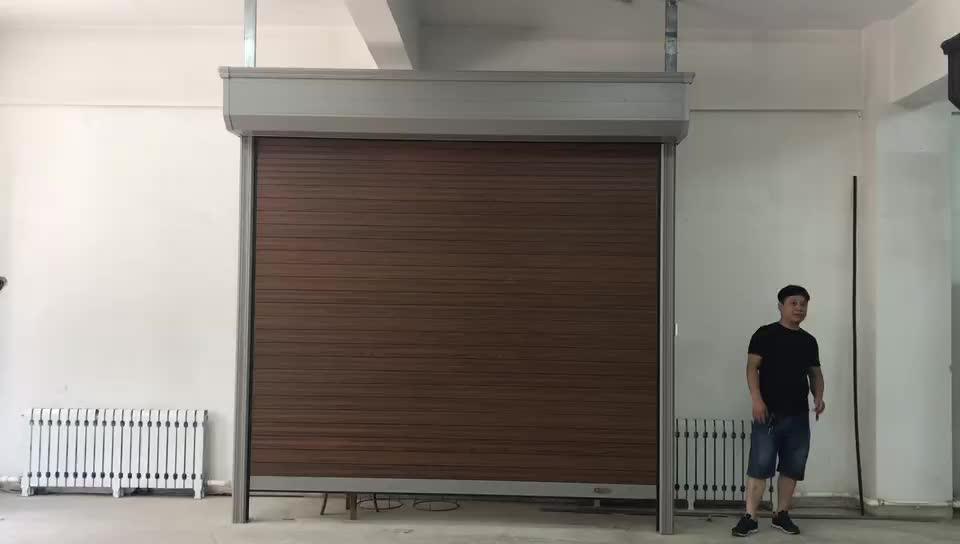 Safety Fireproof Electric Aluminum Roller Shutter Garage Door For Sale