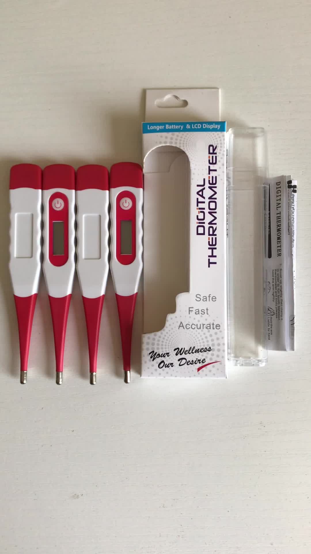 Infant,Baby,Adult,Rectal,Axillary And Oral Thermometer With Flexible