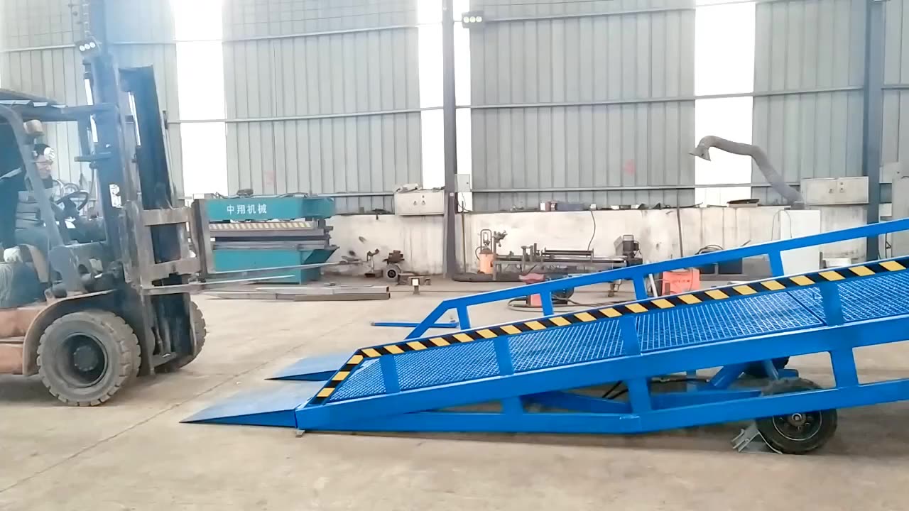 Contenedor De Equipo De Descarga De Carga Muelle Rampa - Buy Container