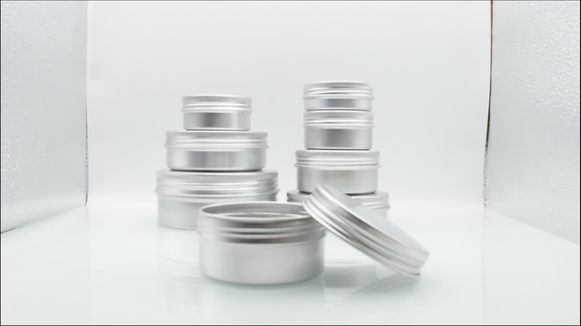 Custom Candle Jar10ml 15ml 4oz Round Aluminum Tin Can 50ml Aluminum Tin